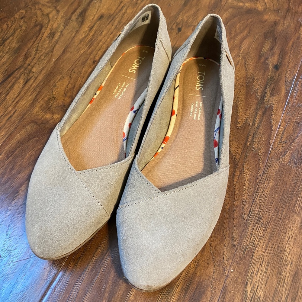 TOMS Julie flats suede taupe